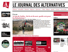 Tablet Screenshot of journal.alternatives.ca